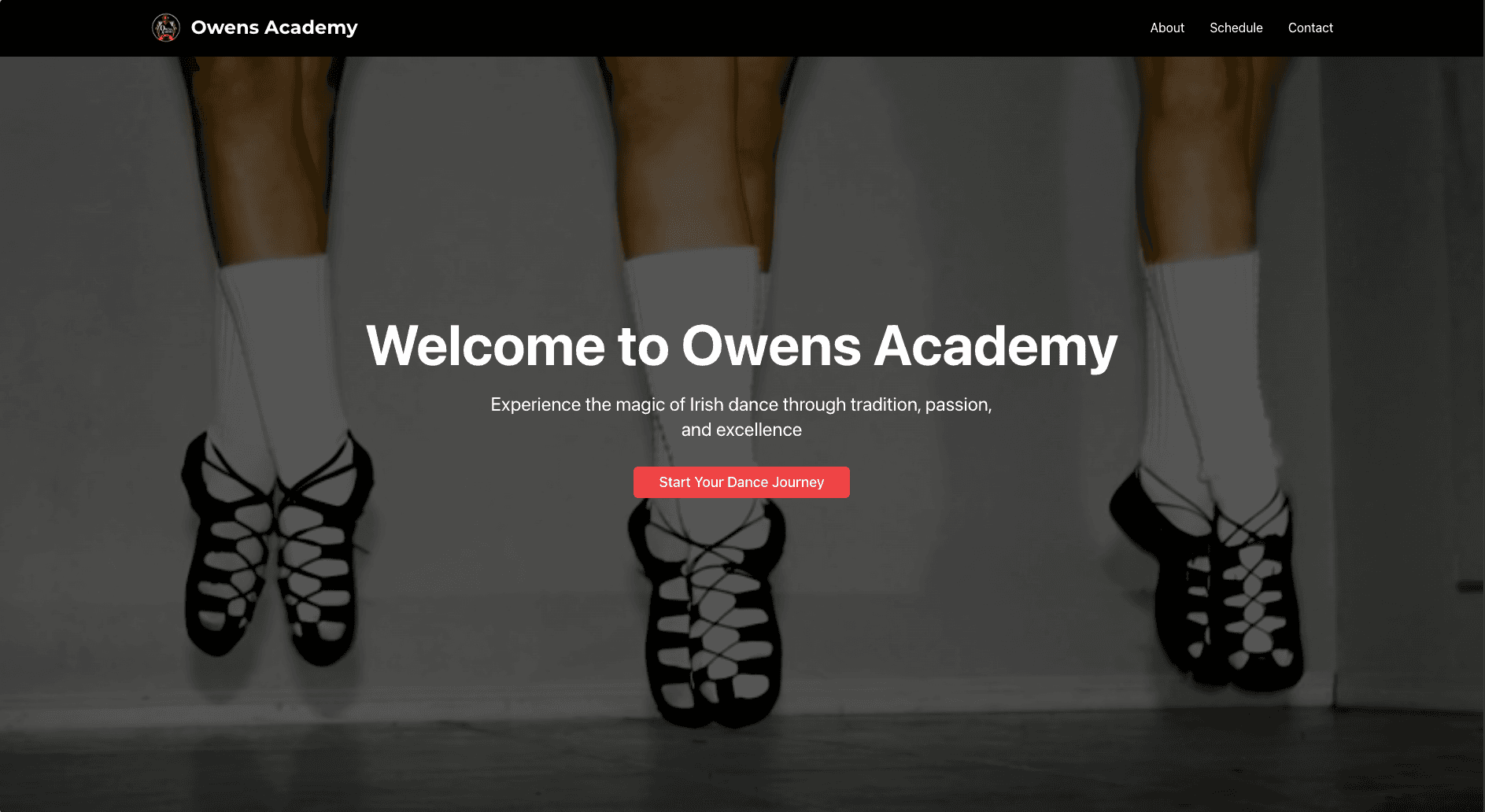 Owens Academy Website Screenshot